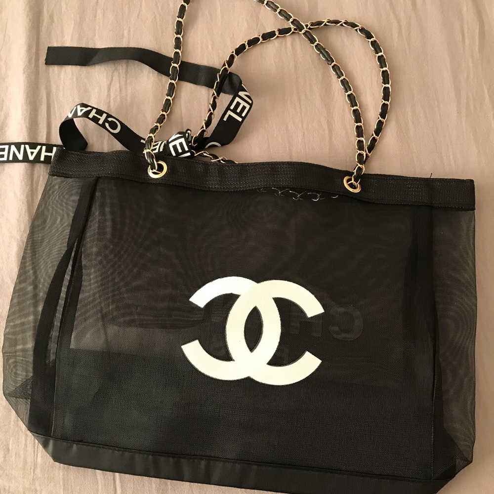 Chanel mesh tote bag